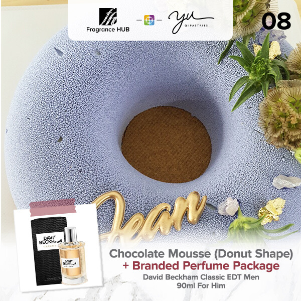 Chocolate Mousse (Donut Shape) + Fragrance Hub Branded Perfume (By: Yu.Qi Pastries from KL)