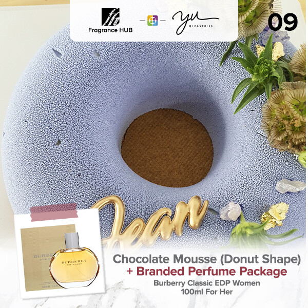 Chocolate Mousse (Donut Shape) + Fragrance Hub Branded Perfume (By: Yu.Qi Pastries from KL)