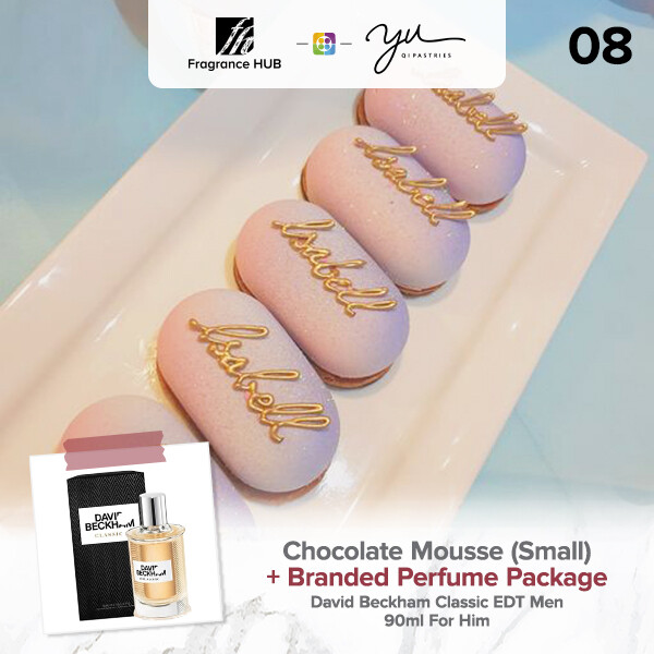 Chocolate Mousse (Small) + Fragrance Hub Branded Perfume (By: Yu.Qi Pastries from KL)