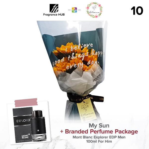 My Sun Bouquet + Fragrance Hub Branded Perfume (By: Flower 4 U from Petaling Jaya)