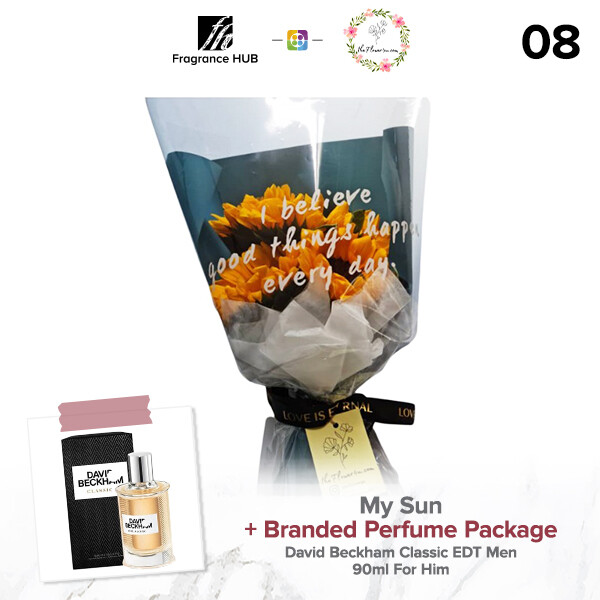 My Sun Bouquet + Fragrance Hub Branded Perfume (By: Flower 4 U from Petaling Jaya)