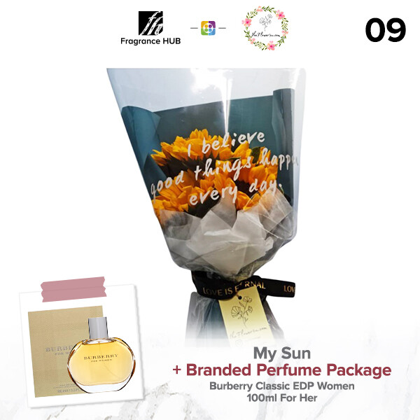 My Sun Bouquet + Fragrance Hub Branded Perfume (By: Flower 4 U from Petaling Jaya)
