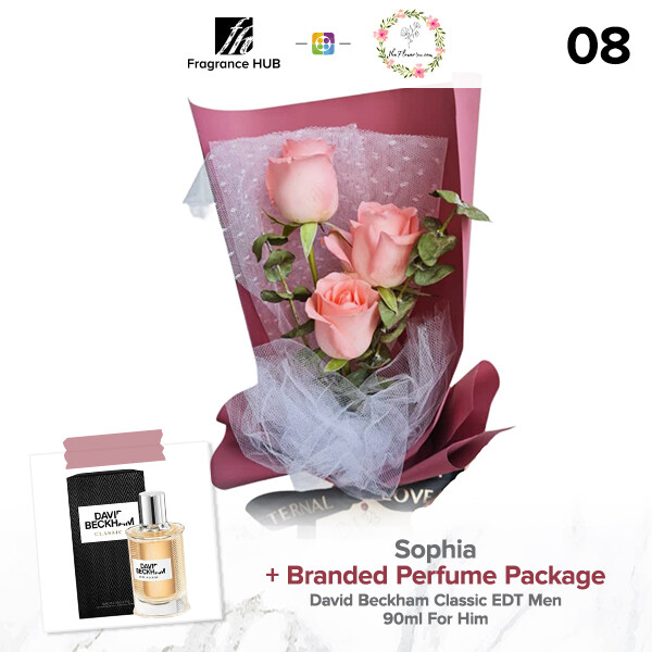 Sophia Bouquet + Fragrance Hub Branded Perfume (By: Flower 4 U from Petaling Jaya)