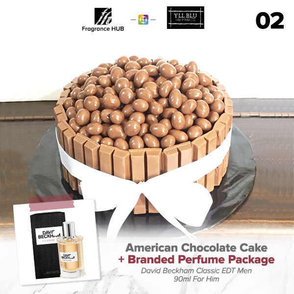 American Chocolate Cake + Fragrance Hub Branded Perfume (By: YII Blu Cakes &amp; Bakes from Kuala Lumpur)