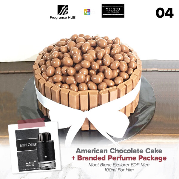 American Chocolate Cake + Fragrance Hub Branded Perfume (By: YII Blu Cakes &amp; Bakes from Kuala Lumpur)