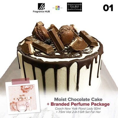 American Chocolate Cake + Fragrance Hub Branded Perfume (By: YII Blu Cakes &amp; Bakes from Kuala Lumpur)