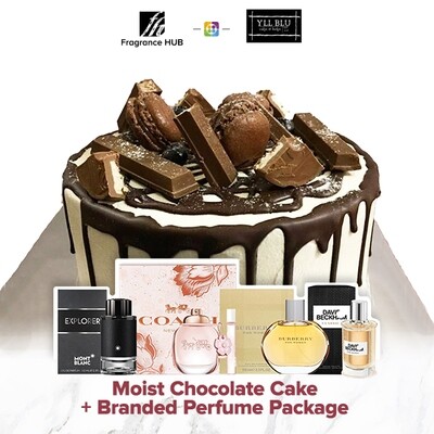 American Chocolate Cake + Fragrance Hub Branded Perfume (By: YII Blu Cakes &amp; Bakes from Kuala Lumpur)