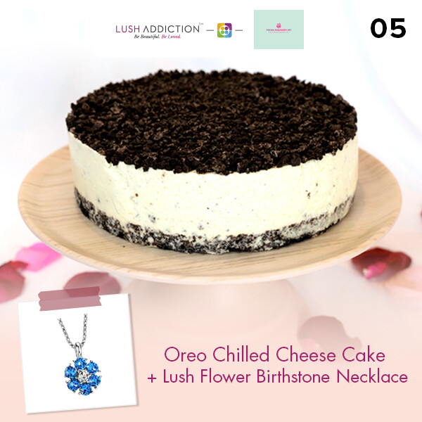 Oreo Chilled Cheese Cake + Lush Addiction Necklace (By: Premium Bakery  from KL)