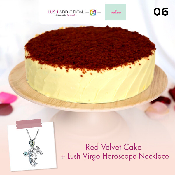 Red Velvet Cake + Lush Addiction Necklace (By: Premium Bakery  from KL)
