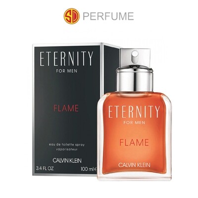 Calvin Klein cK Eternity FLAME EDT Men 100ml  (By: SD PERFUME)