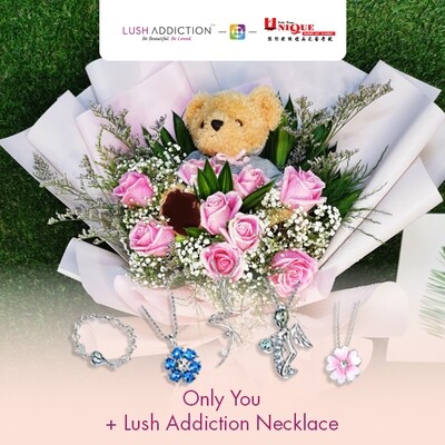 Only You + Lush Addiction Necklace (By: Unique Florist From Penang)