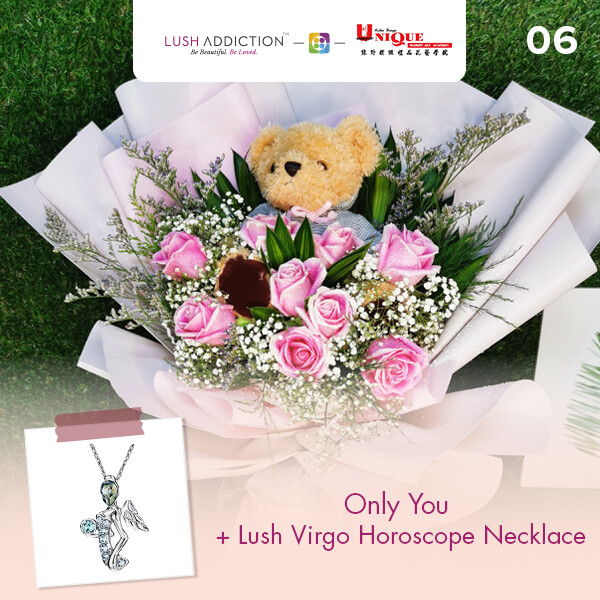 Only You + Lush Addiction Necklace (By: Unique Florist From Penang)