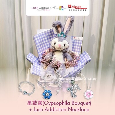 Gypsophila  + Lush Addiction Necklace (By: Unique Florist From Penang)