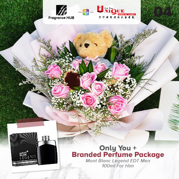 Only You Bouquet  + Fragrance Hub Branded Perfume (By: Unique Florist from Penang)