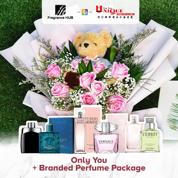 Only You Bouquet  + Fragrance Hub Branded Perfume (By: Unique Florist from Penang)