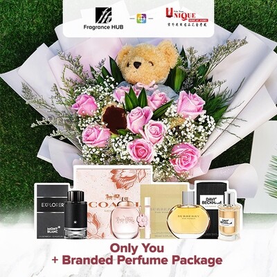 Only You Bouquet  + Fragrance Hub Branded Perfume (By: Unique Florist from Penang)