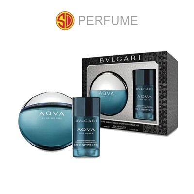 Bvlgari AQVA Pour Homme EDT Men 100ml + 75ml Deo Stick GIFT SET  (By: SD PERFUME)