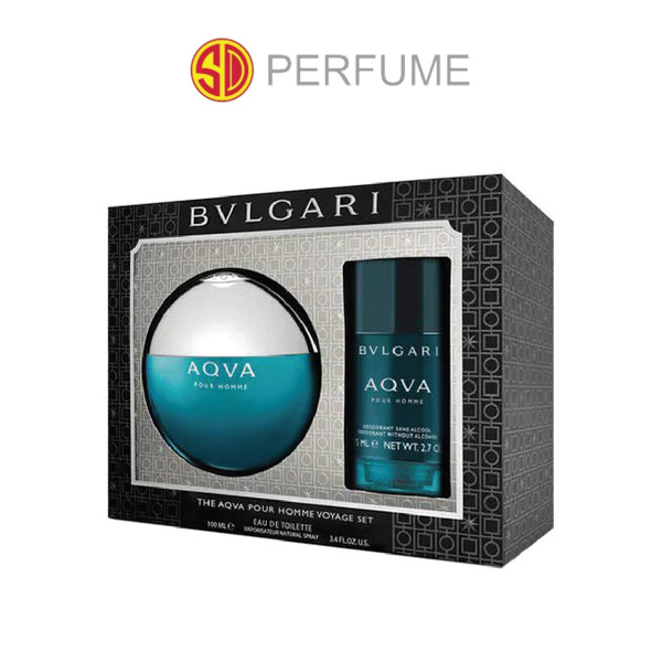 Bvlgari AQVA Pour Homme EDT Men 100ml + 75ml Deo Stick GIFT SET  (By: SD PERFUME)