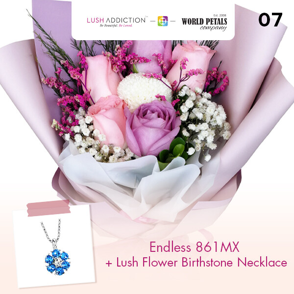 Endless + Lush Addiction Necklace (By: World Petals Florist from KL)
