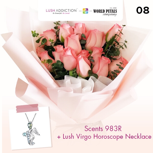 Scent + Lush Addiction Necklace (By: World Petals Florist from KL)