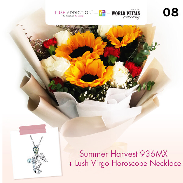 Summer Harvest + Lush Addiction Necklace (By: World Petals Florist from KL)