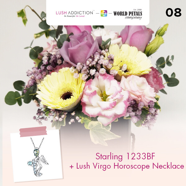Starling + Lush Addiction Necklace (By: World Petals Florist from KL)