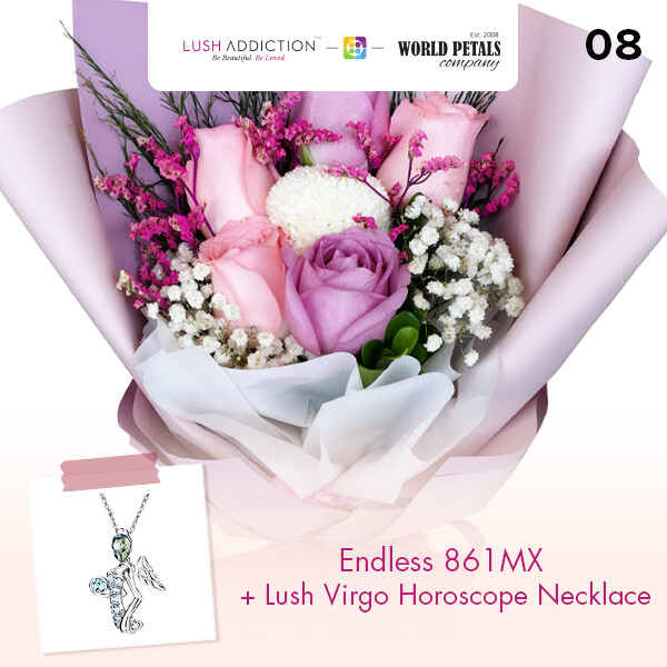 Endless + Lush Addiction Necklace (By: World Petals Florist from KL)