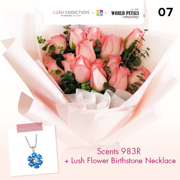 Scent + Lush Addiction Necklace (By: World Petals Florist from KL)