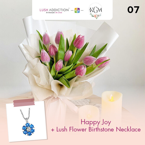 Happy Joy  + Lush Addiction Necklace (By: Keshwini Florist from KL