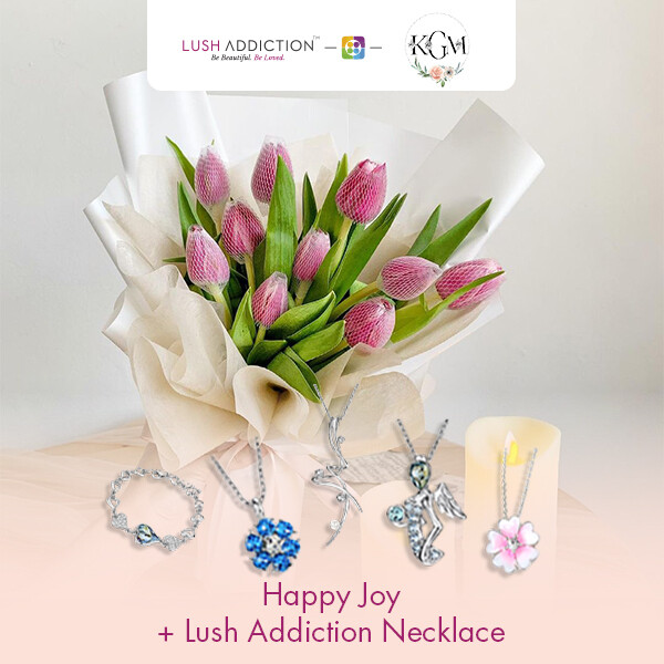 Happy Joy  + Lush Addiction Necklace (By: Keshwini Florist from KL