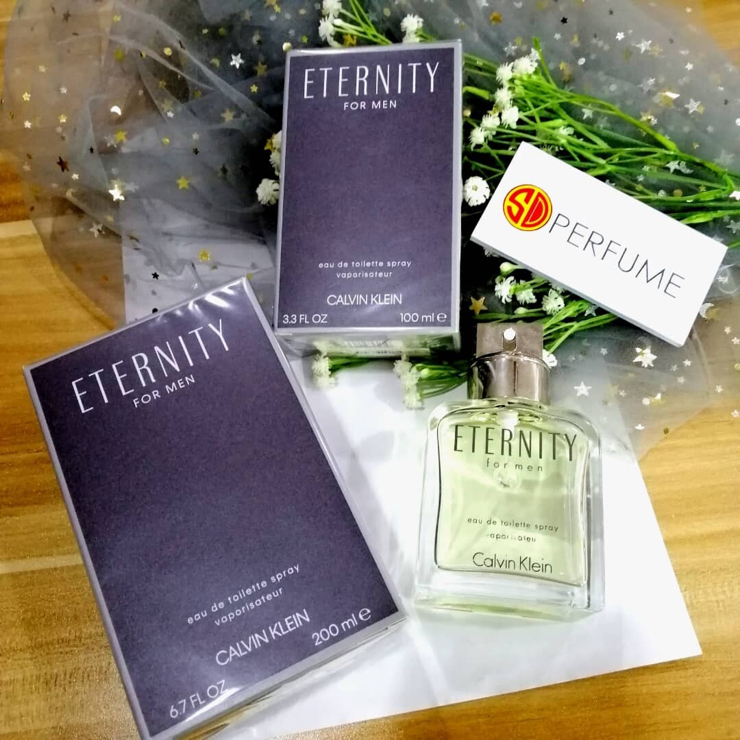 Calvin Klein cK Eternity EDT Men 200ml (BIGGEST SIZE)  (By: SD PERFUME)