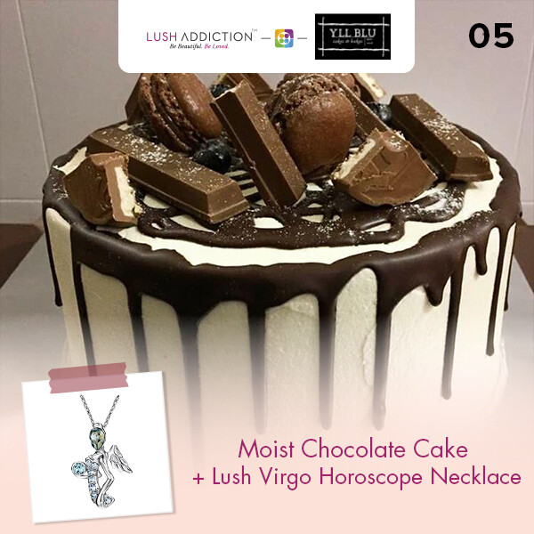 Moist Chocolate Cake + Lush Addiction Necklace (By: YII Blu Cakes &amp; Bakes from Kuala Lumpur)
