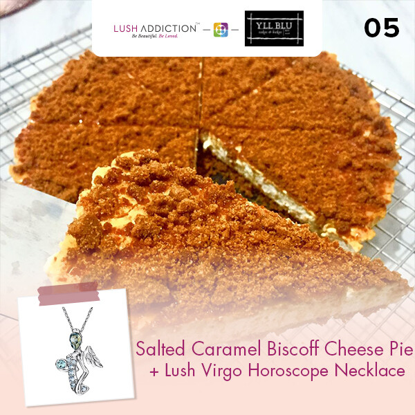 Salted Caramel Biscoff Cheese Pie + Lush Addiction Necklace (By: YII Blu Cakes &amp; Bakes from Kuala Lumpur)