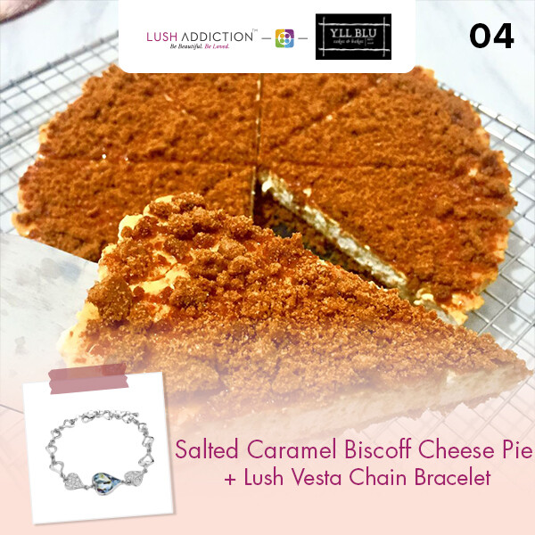 Salted Caramel Biscoff Cheese Pie + Lush Addiction Necklace (By: YII Blu Cakes &amp; Bakes from Kuala Lumpur)