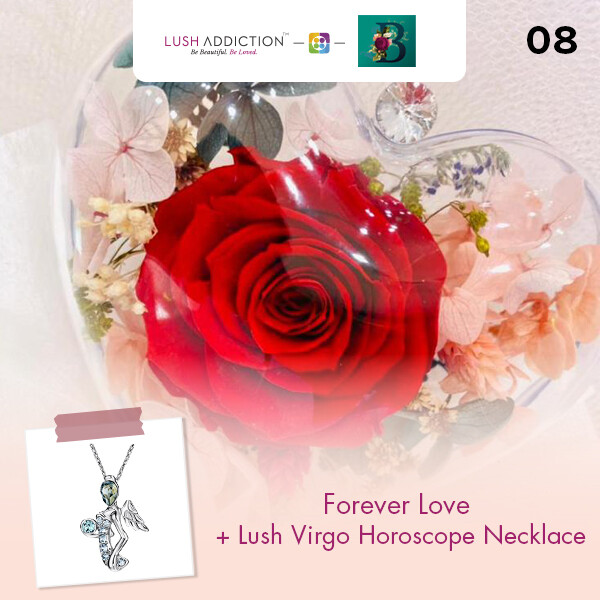 Forever Love Bouquet + Lush Addiction Necklace (By: The Bliss Florist from Melaka)