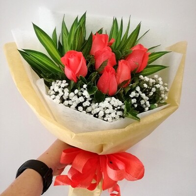 6 Roses Bouquet (By: Eki Floral from Bangsar)