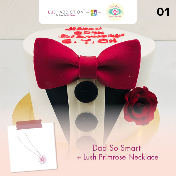 Dad so smart + Lush Addiction Necklace (By: Fun Oven Pastry Delight from Penang)