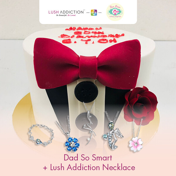 Dad so smart + Lush Addiction Necklace (By: Fun Oven Pastry Delight from Penang)