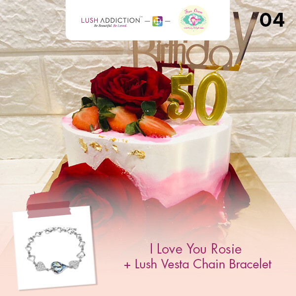 I Love You Rosie + Lush Addiction Necklace (By: Fun Oven Pastry Delight from Penang)