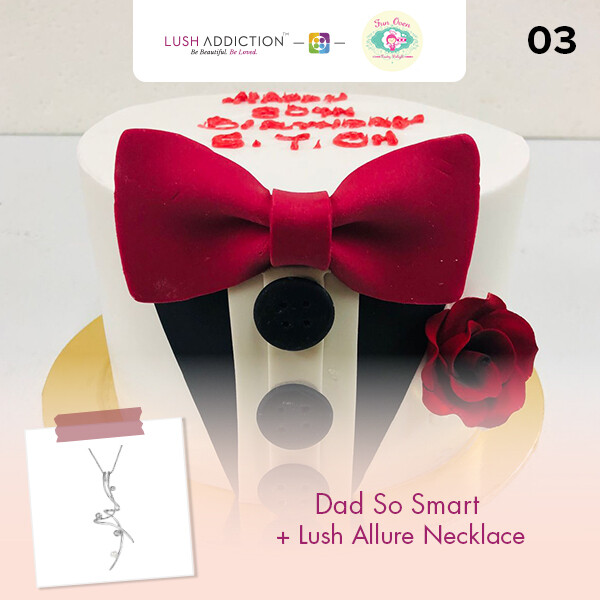 Dad so smart + Lush Addiction Necklace (By: Fun Oven Pastry Delight from Penang)