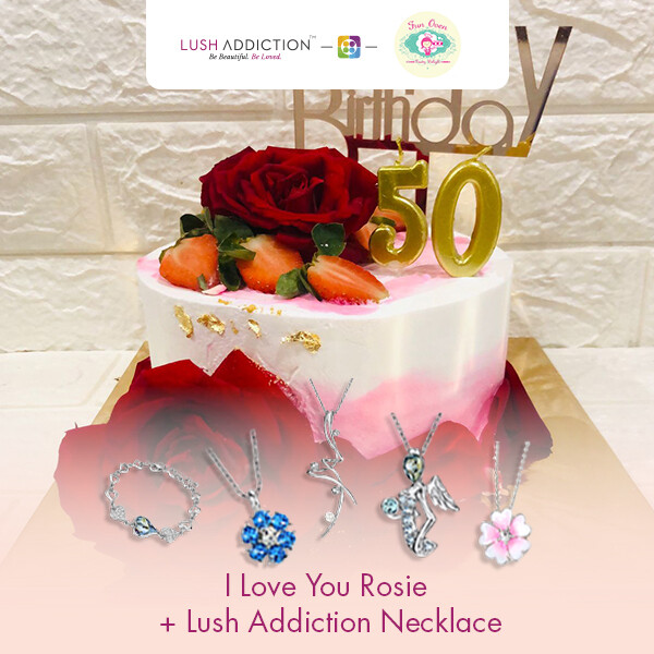I Love You Rosie + Lush Addiction Necklace (By: Fun Oven Pastry Delight from Penang)