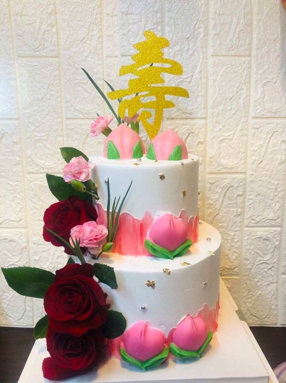 Shoubi Nanshan 2tier cake (By: Fun Oven Pastry Delight from Penang)