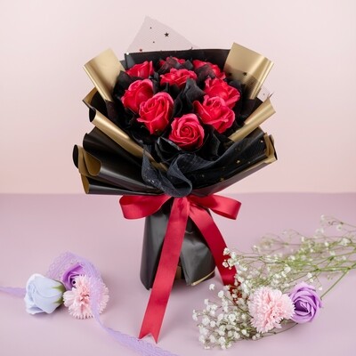 Classic Red Bouquet (Soap Flower) (By: Bull &amp; Rabbit from Kuchai Lama)