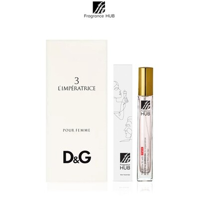 Dolce & Gabbana 3 L'imperatrice Pour Femme EDT Lady 10ml Travel Size Perfume (Refill by Fragrance HUB) 🎁 FREE FH 15% Discount Voucher!