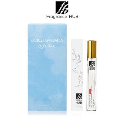 Dolce & Gabbana D&G Light Blue Women EDT 10ML Travel Size Perfume (Refill by Fragrance HUB) 🎁 FREE FH 15% Discount Voucher!