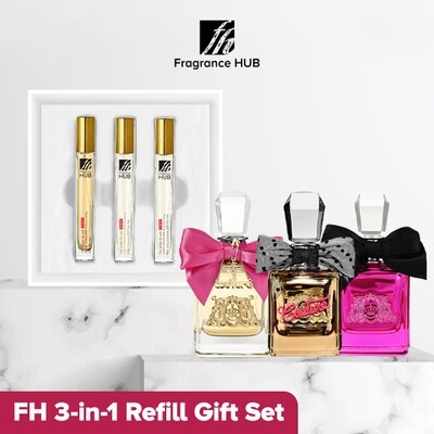 Juicy Couture  FH 3-in-1 10ml Lady Refill Set (Juicy + Juicy Gold + Juicy Noir)