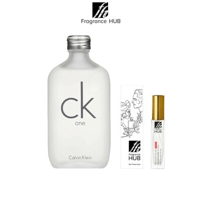 Calvin Klein cK One EDT Unisex 5 ML Travel Size Perfume (Refill by Fragrance HUB)