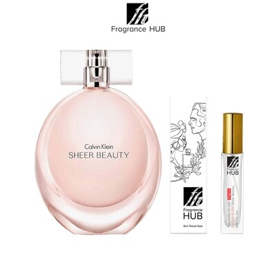 Calvin Klein cK Sheer Beauty EDP Lady 5/10ML Travel Size Perfume (Refill by Fragrance HUB)