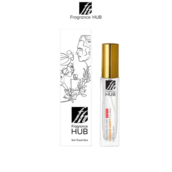 Clinique Happy EDC Men 5/10ML Travel Size Perfume (Refill by Fragrance HUB)