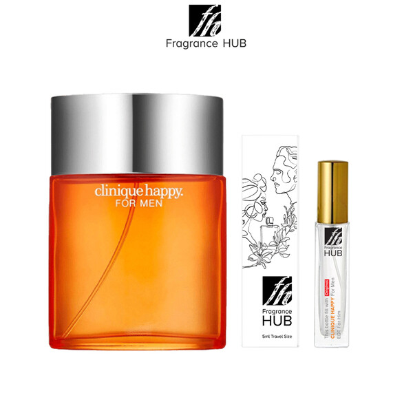 Clinique Happy EDC Men 5/10ML Travel Size Perfume (Refill by Fragrance HUB)